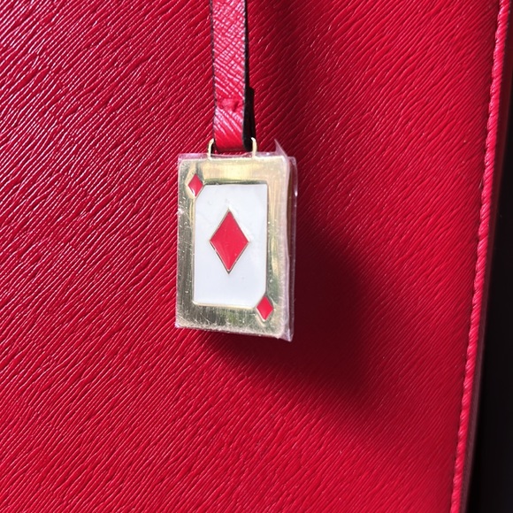 Estee Lauder Red Playing Cards Symbols Cosmetic Makeup Case Travel Bag - Picture 5 of 6